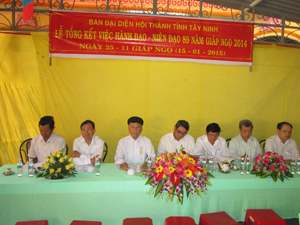 Tay Ninh province: Caodai Tay Ninh Church reviews its performance 2014